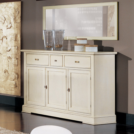 Credenza semplice 3 ante 3 cassetti