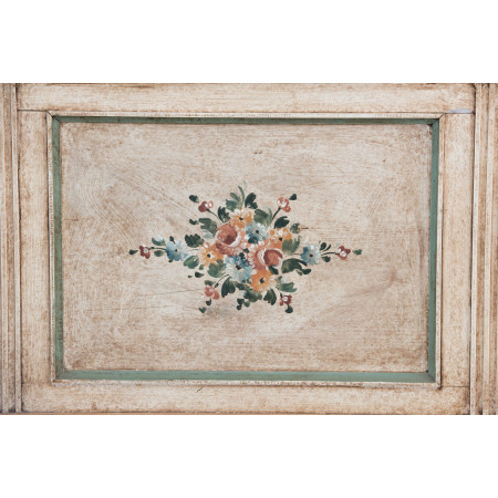Cassapanca decorata a mano con motivi floreali