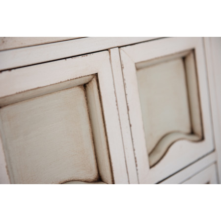 Dispensa 3 ante e 7 cassetti con pannelli decorati