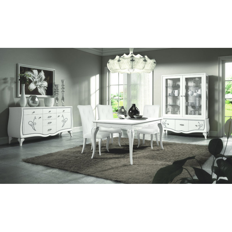 Credenza con 6 Cassetti Grigio da Cucina o Salone Cassettiera