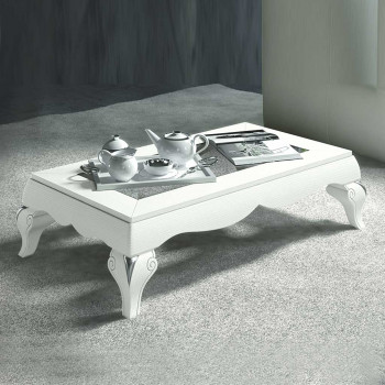 Tavolino rettangolare in legno di frassino, design elegante