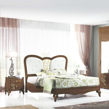 Armadio 2 ante con specchi sagomati, dettaglio decorativo