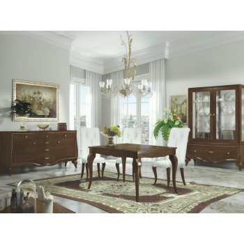 Sala da pranzo classico contemporaneo legno frassino