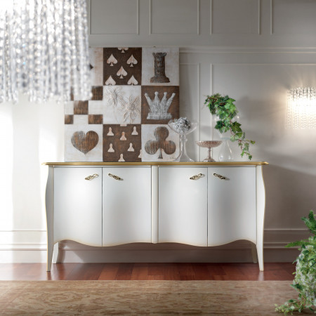 Credenza sagomata quattro ante