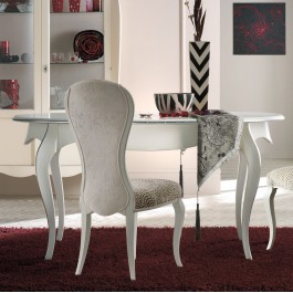 Tavolino In Vetro Hallowood Furniture Cullompton: Rotondo Con Gambe Cromate Incrociate, Per Soggiorno E Camera Da Letto