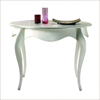 Tavolo rotondo allungabile 110x110 a 150x110, dettaglio gambe