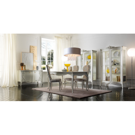 Tavolo in stile barocco moderno fisso 160x90 ambientato