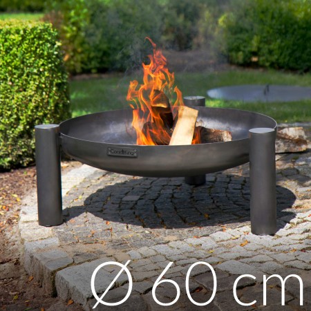 Braciere Elegante Palma 60cm in Acciaio Naturale