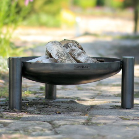 Braciere Elegante Palma 80cm in Acciaio Naturale