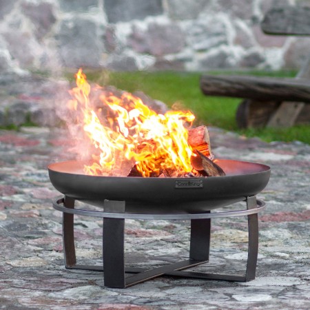 Braciere da Esterno Viking 70cm in Acciaio Naturale