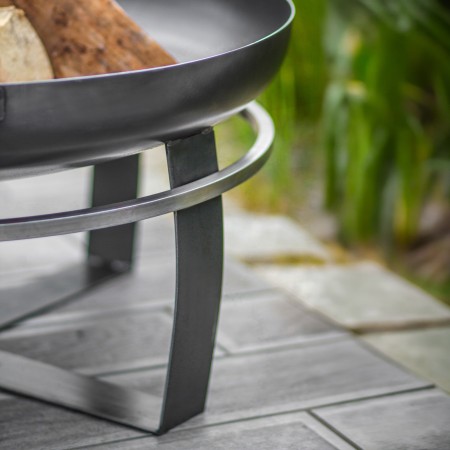 Braciere da Esterno Viking 80cm in Acciaio Naturale