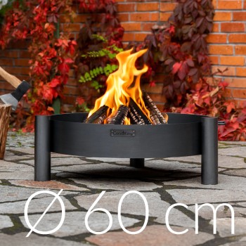 Braciere Simmetrico Haiti 60cm in Acciaio