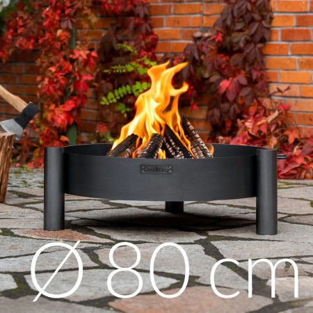 Braciere Simmetrico Haiti 80cm in Acciaio