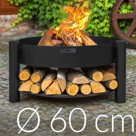 Braciere da Giardino Montana 60cm con Vano Portalegna