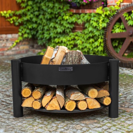 Braciere da Giardino Montana 80cm con Vano Portalegna
