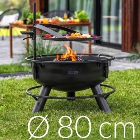 Braciere Multifunzione a Legna Bandito 80cm Griglia 60cm