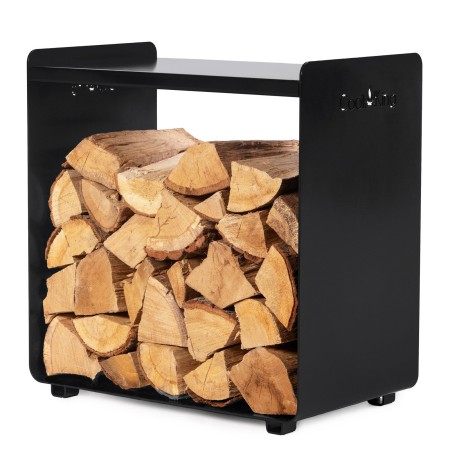Portalegna di Design Fuego 52x50x30cm con Mensola