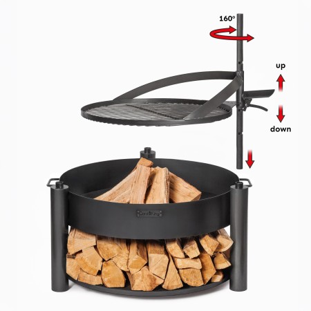 Braciere Multifunzione da Esterno Montana X 60cm con Griglia 50cm