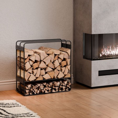 Portalegna a Due Ripiani Zeno 60x60x25cm