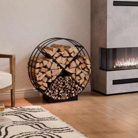Portalegna Rotondo a Scomparti Rondo 80x25cm
