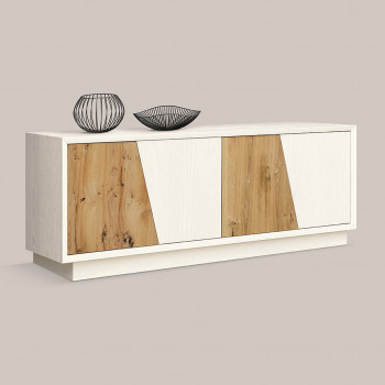 Madia in legno 4 ante oblique design moderno