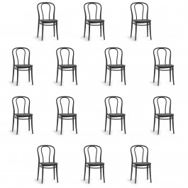 Kit 14 sedie polipropilene colore antracite