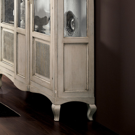 Dettaglio sala ante paglia Vienna classica in legno