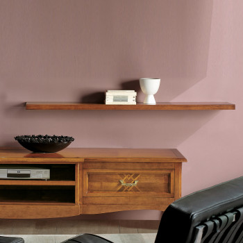 Mensola da 150x22x4 in legno toulipier montata