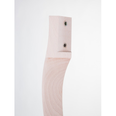 Set di 4 gambe a sciabola in legno per tavolo