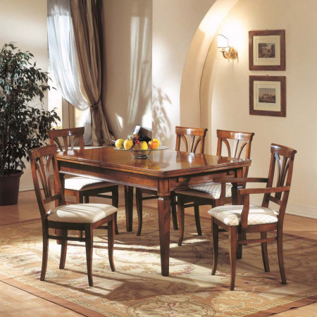 Set di 4 gambe a spillo in legno massello per tavolo