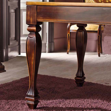 Set di 4 gambe a mongolfiera in legno, dettaglio montaggio