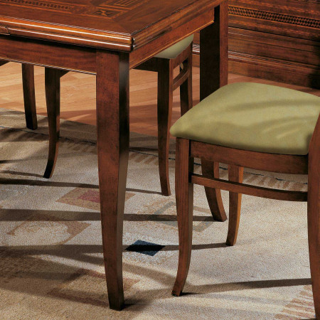 Set di 4 gambe a sciabola in legno per tavolo