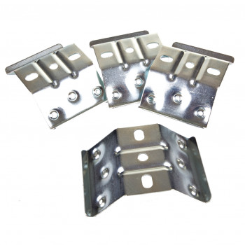 Set di 4 angolari in ferro per montaggio tavoli