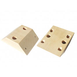 Set di 4 angolari in legno per il montaggio delle gambe Set di 4 angolari in legno per il montaggio delle gambe