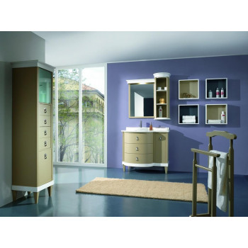 Mobile per bagno decor 2 con modulo a giorno e specchiera
