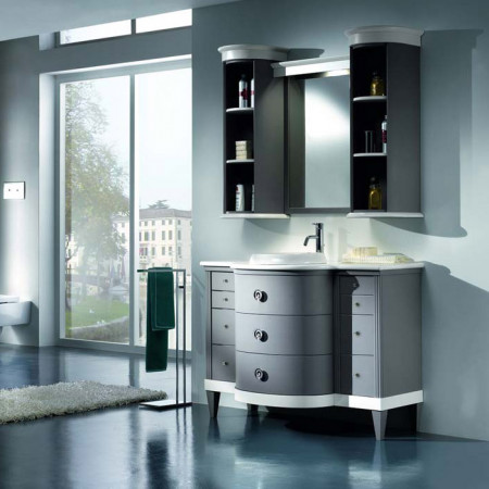 Mobile per bagno decor 3 con specchiera e pensili