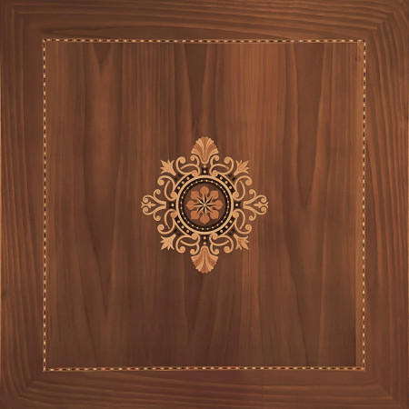Tavolino 90x90 intarsio Bassano