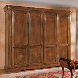 Letto con pannelli in ecopelle capitonè e legno toulipier
