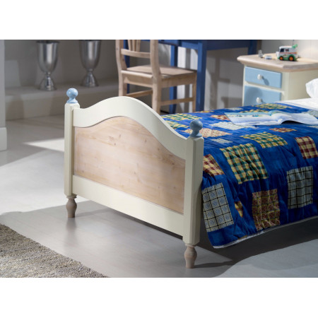 Letto singolo in legno di abete