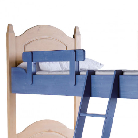 Testiera del letto in abete massello colore blu
