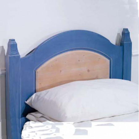 Testiera del letto in abete massello colore blu