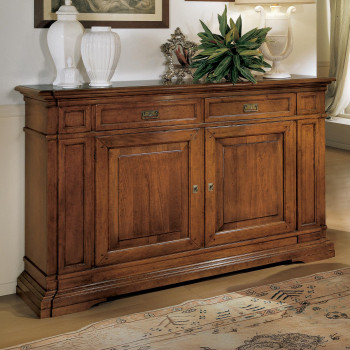 Credenza 2 porte 2 cassetti in legno di toulipier