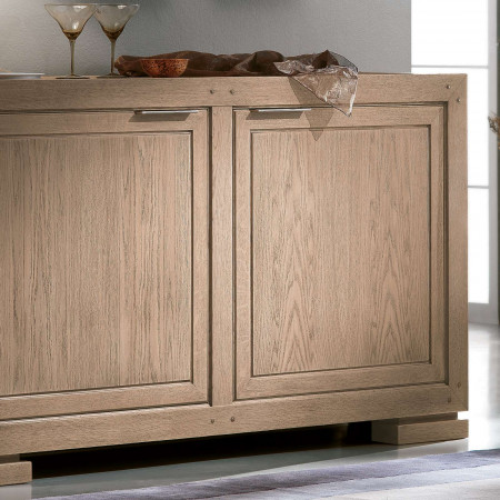 Dettaglio finitura legno frassino Credenza moderna