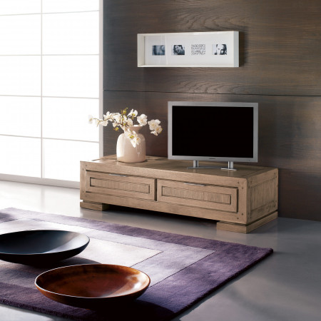Base con cassetti in legno, ambiente moderno