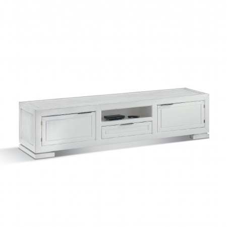 Porta TV con 2 ante e un cassetto, dettaglio frontale
