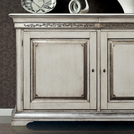 Credenza Edera due porte con intaglio