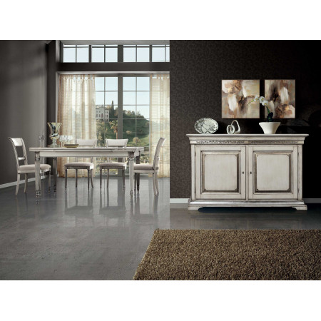 Credenza Edera due porte con intaglio