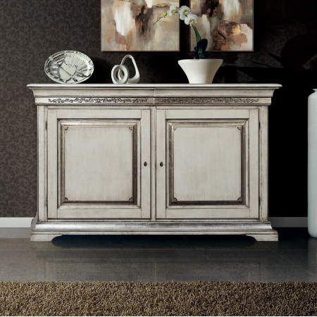 Credenza Edera due porte con intaglio