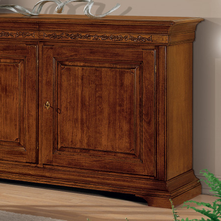 Credenza Edera tre porte intagliata