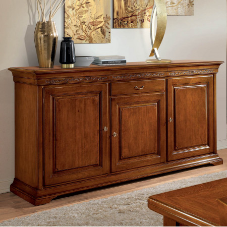 Credenzone Edera tre porte con cassetti
